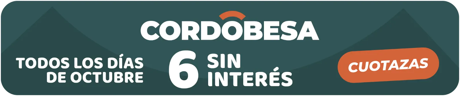 Cordobesa: 6 cuotas sin interés