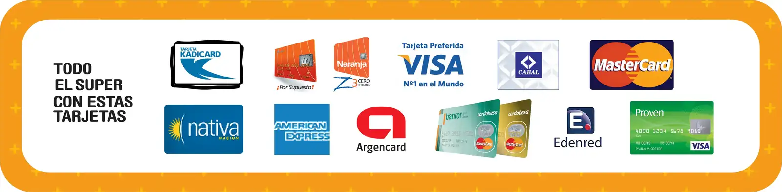 Todo el súper con estas tarjetas